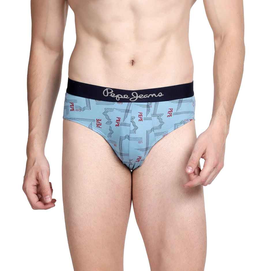 Pepe Jeans Men's Premium Cotton Brief | Blue | XL