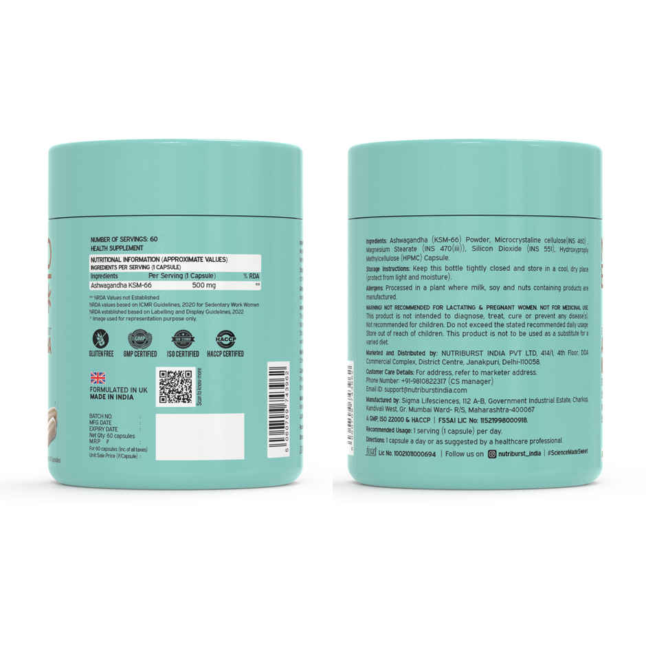 Nutriburst Ksm-66 Ashwagandha Capsules