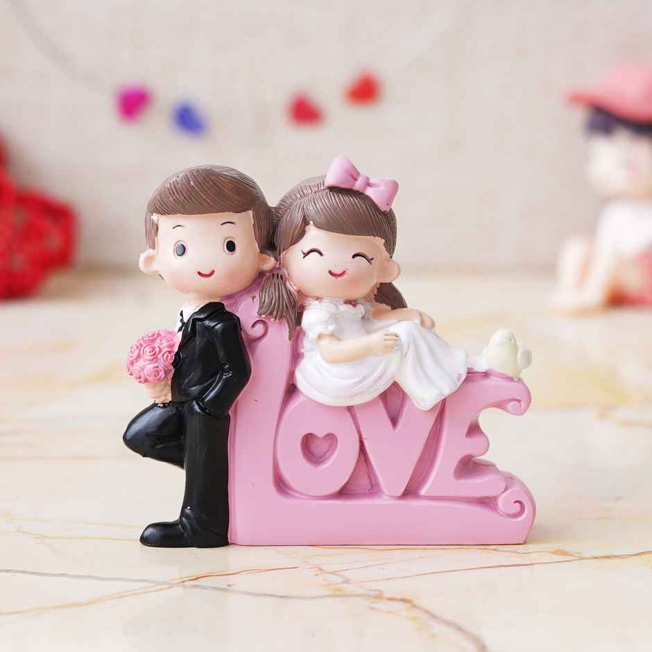 eCraftIndia Cute Couple Love Decorative Showpiece Gifts