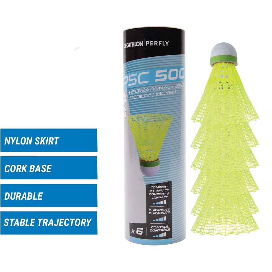 Decathlon | Artengo Indoor Plastic Shuttlecock | Neon Green