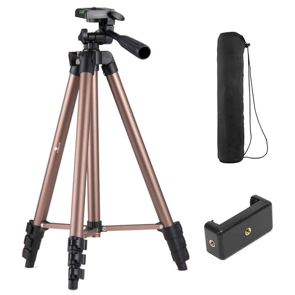 Aluminium Camera Tripod Stand | 51 Inch /130 cm Height | 360 Rotatable Mobile Holder