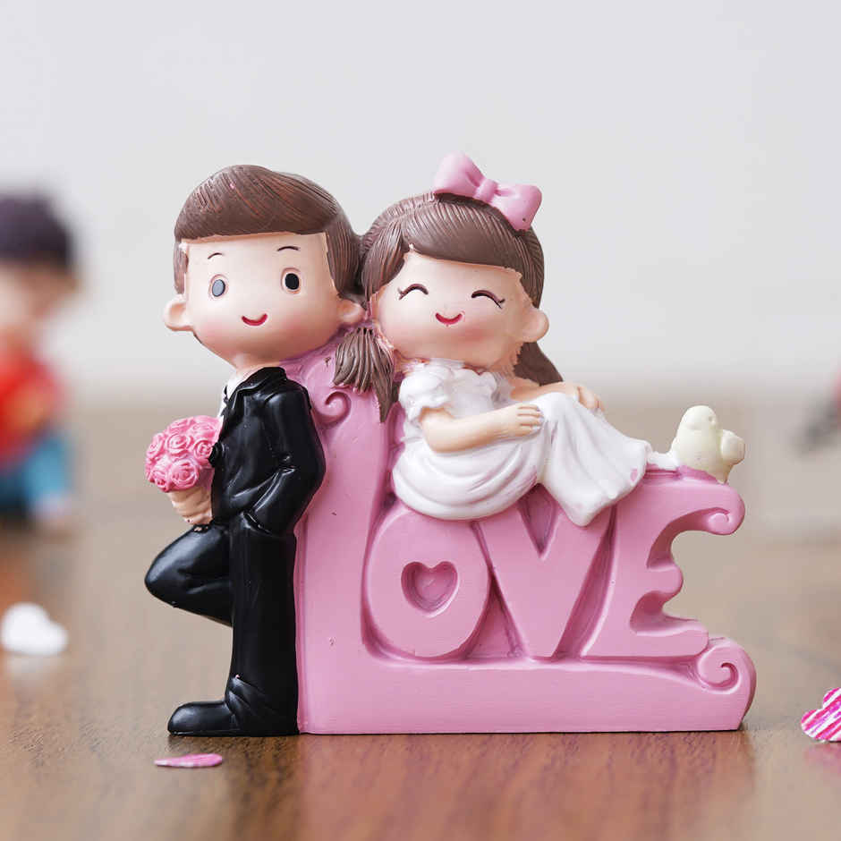 eCraftIndia Cute Couple Love Decorative Showpiece Gifts
