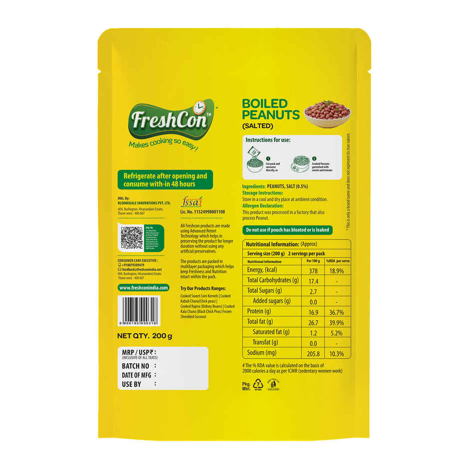 Freshcon Boiled Peanuts | Salted