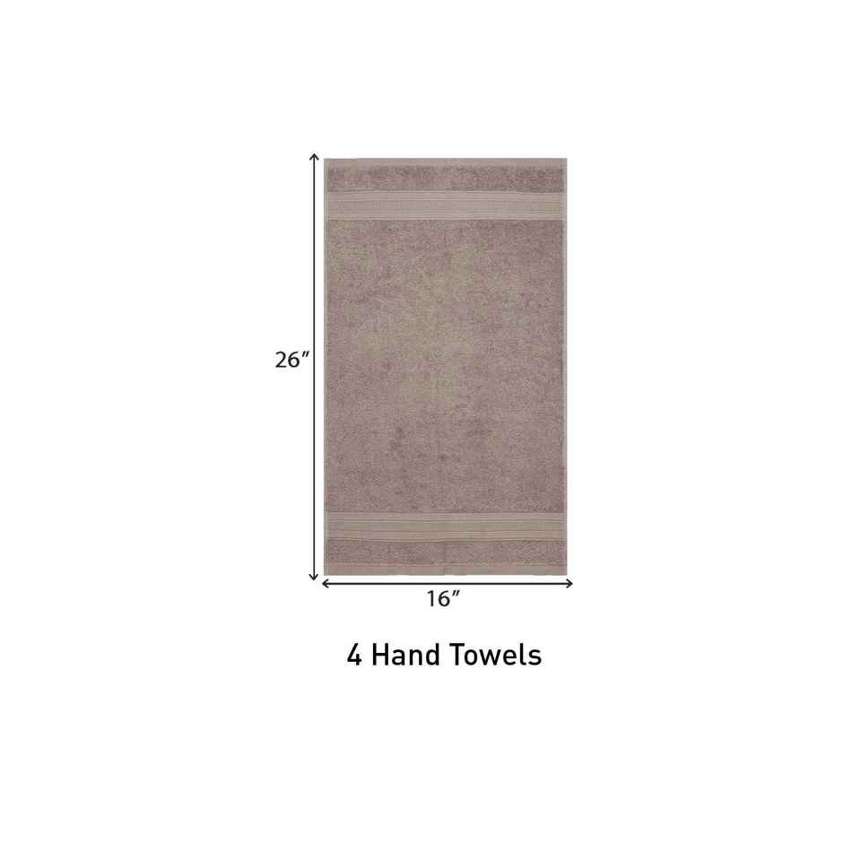 Mytrident Cotton Hand Towel | 500 GSM | Gym Towel Set - Acorn