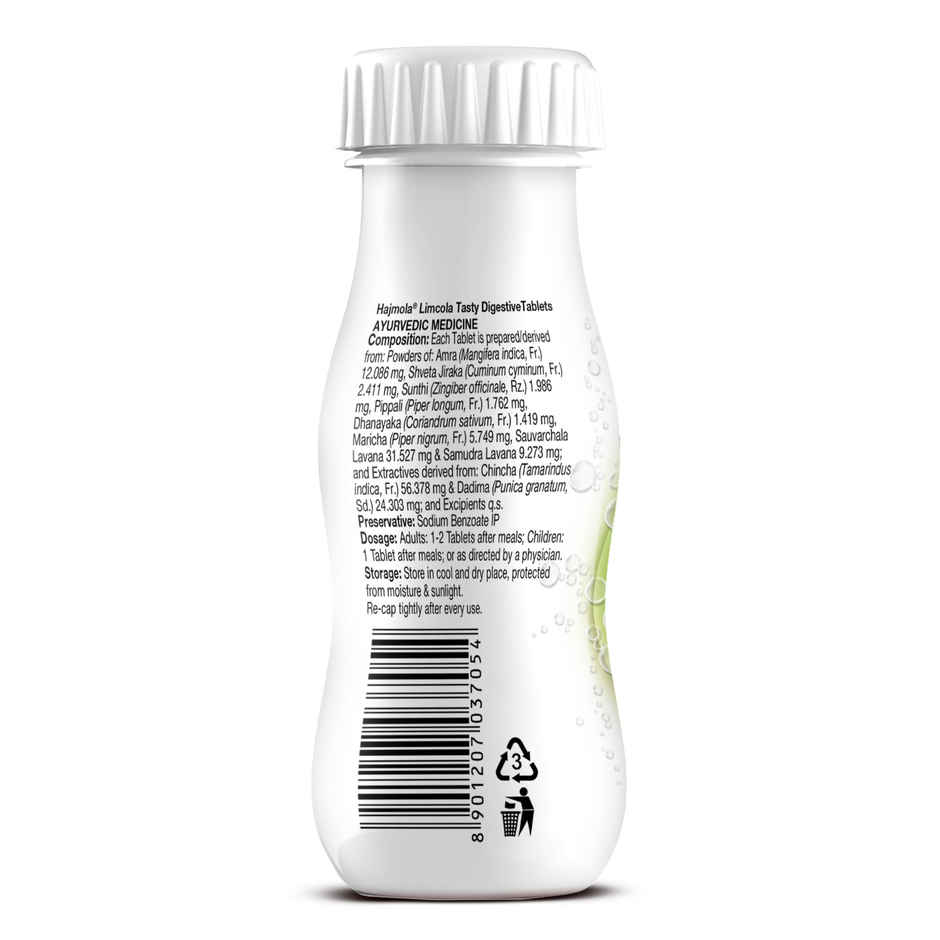Dabur Hajmola Tasty Digestive Tablets (Limcola Flavour) - 120 Tabs,Healthy, Tasty & Chatpata