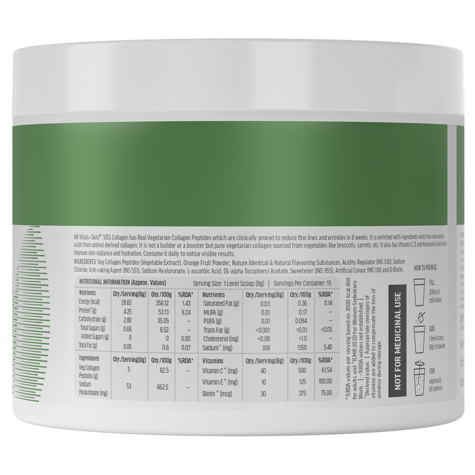 hk vitals Veg Collagen Supplement Orange 120g