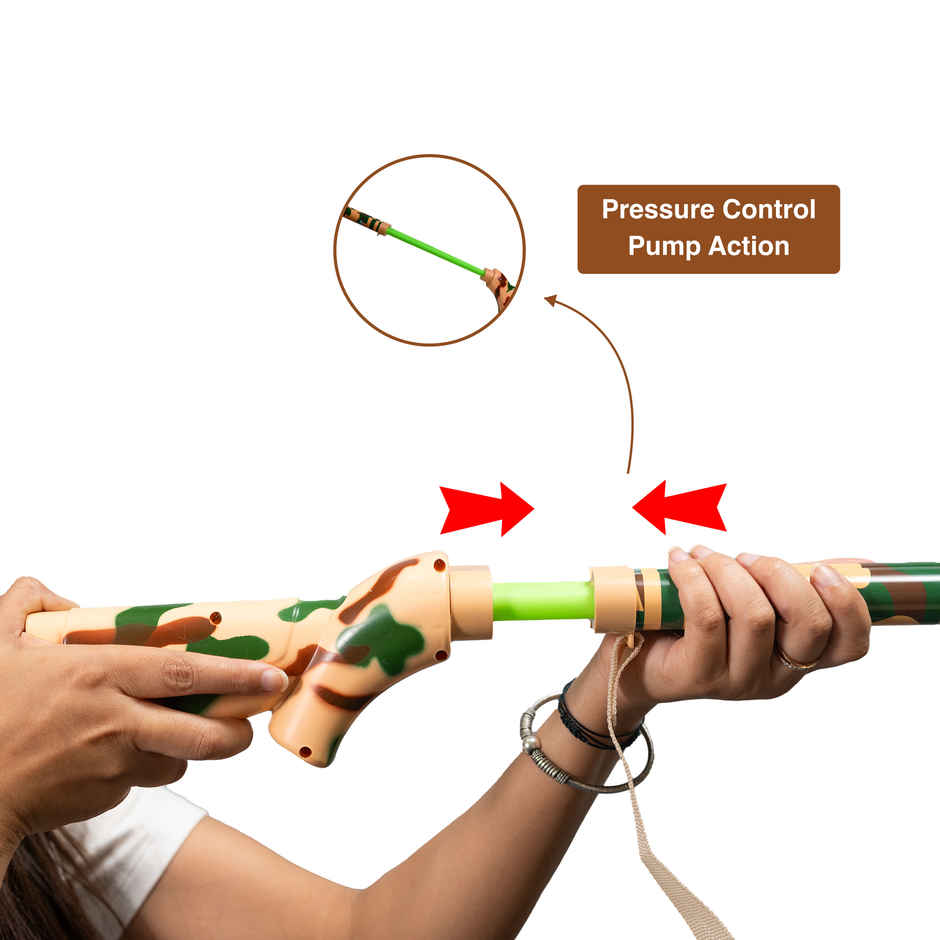 HT Force Gun Water Pichkari for Holi | 26 Inch | Tomuncle