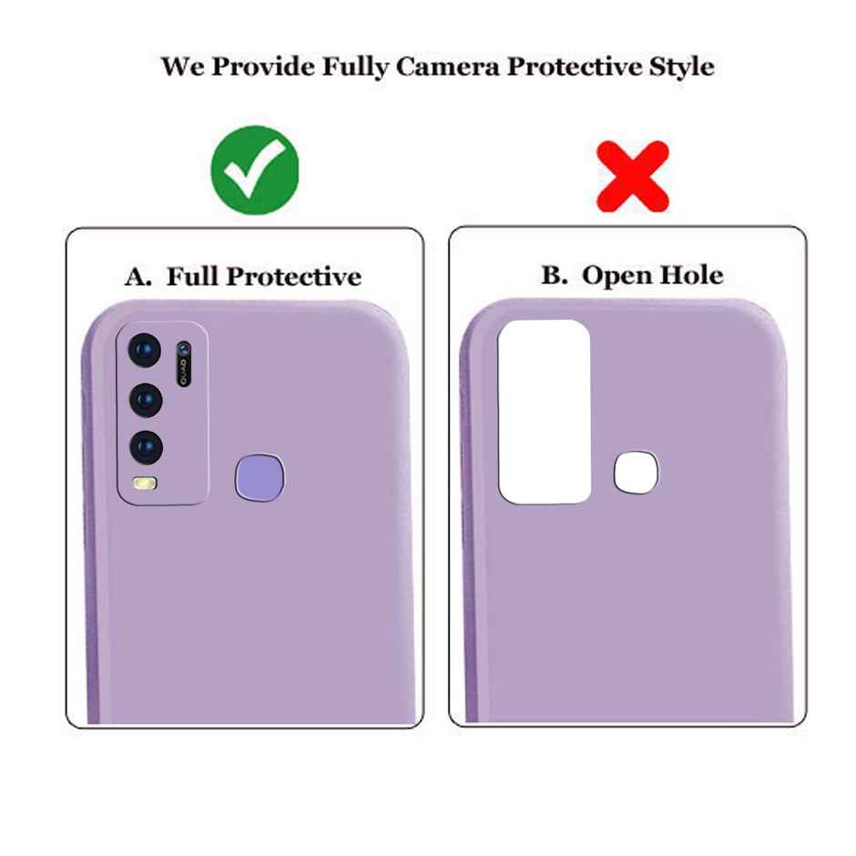 Artistque Case For Vivo Y50 / Vivo Y30 Back Cover - Plain Liquid Silicone Cover