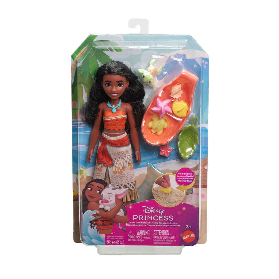 Disney Princess Doll | Moana Ocean Friends | Sand Play
