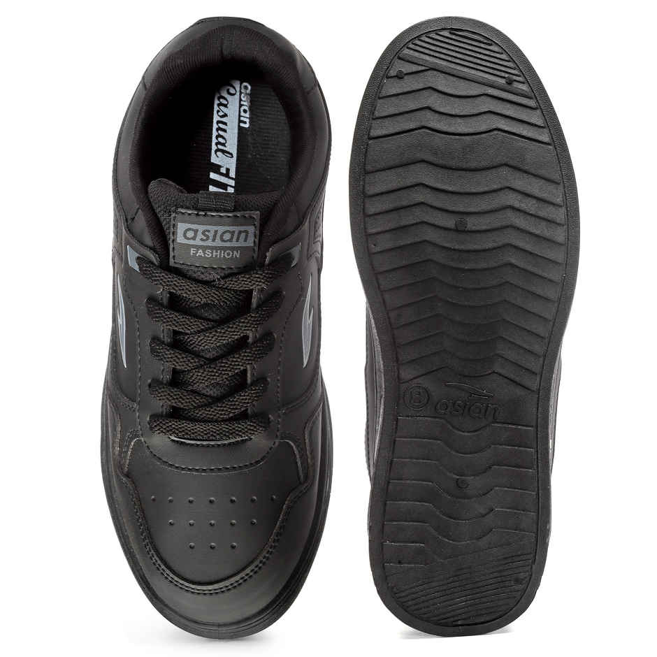 Asian Boston-01 Men Sneakers | Black | Size-7
