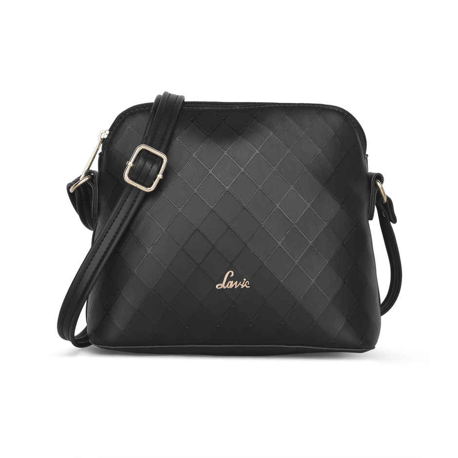 Lavie Women's Miami Vertical Cross Body Sling Bag | Ladies Purse Handbag | Black