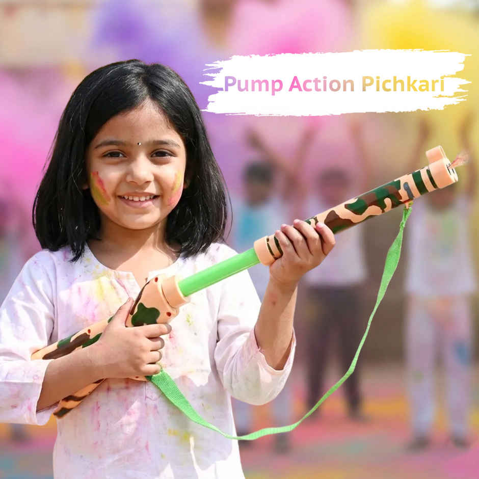 HT Force Gun Water Pichkari for Holi | 26 Inch | Tomuncle