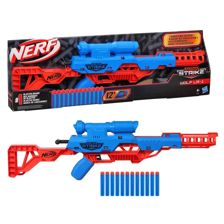 Nerf Alpha Strike Wolf LR-1 - Action-Packed Dart Blaster | Toy Gun