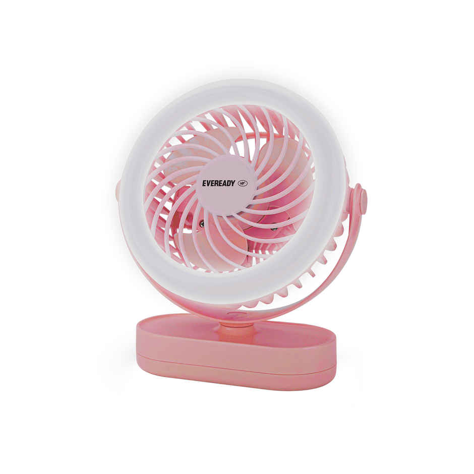 Eveready FE03 Luna Rechargeable Fan | Baby Pink