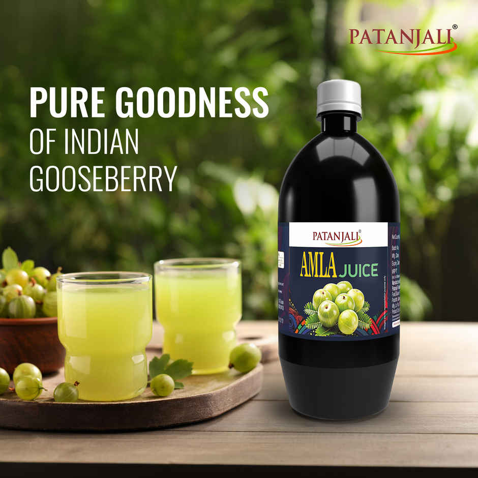 Patanjali Amla (Indian Gooseberry) Juice - Rich in Vitamin C, Immunity Booster