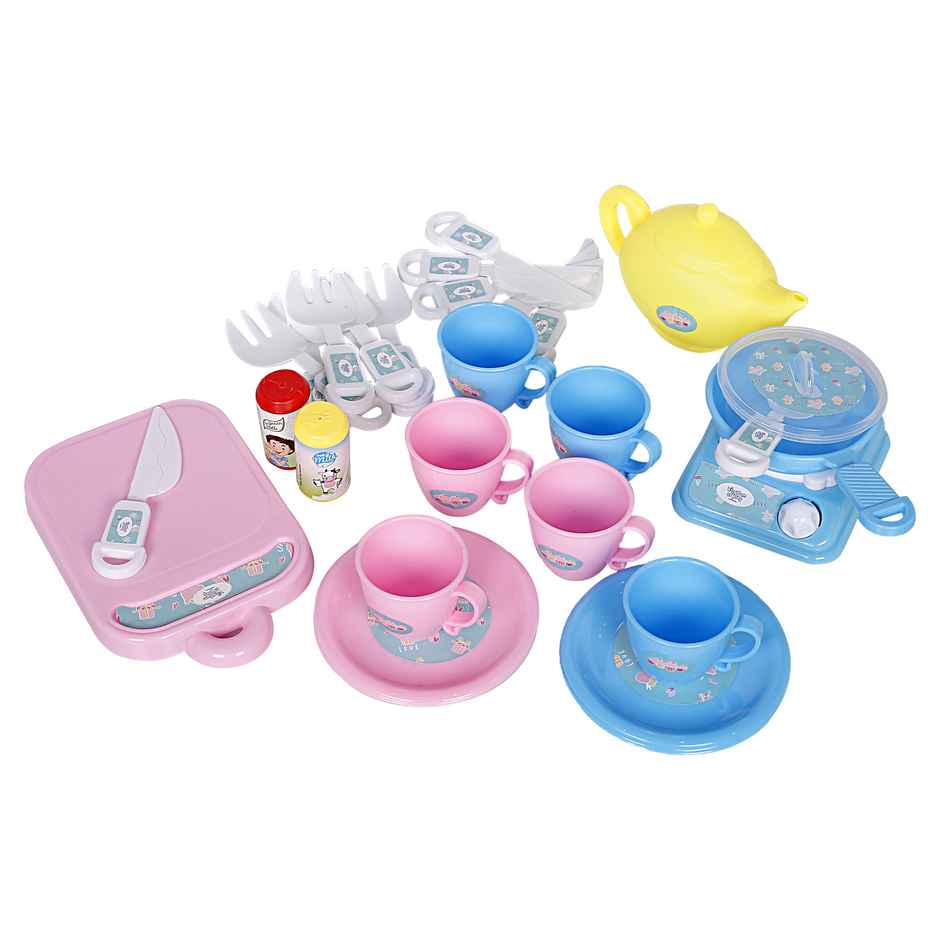 Hamley's Kingdom Of Play Tea Party Role Play Kitchen Set For Kids Multicolor 24M+