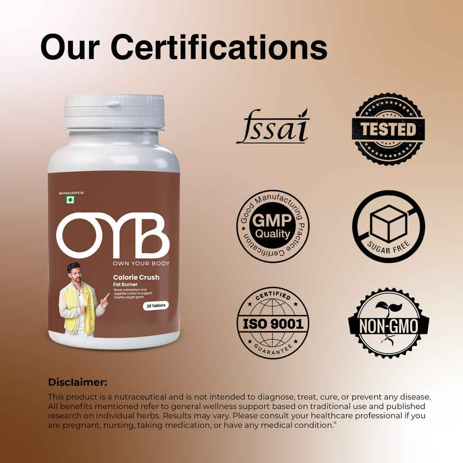 OYB Fat Burner with Garcinia, Green Tea & ACV