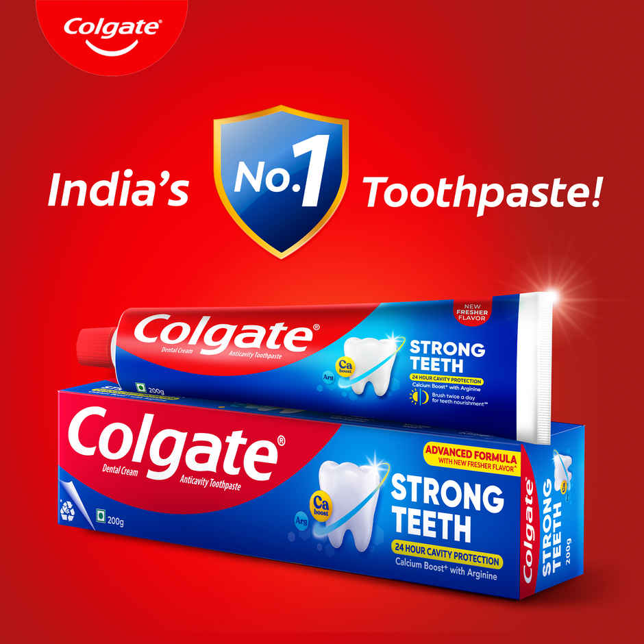 Colgate Strong Teeth Anticavity Toothpaste (With Free Toothbrush)