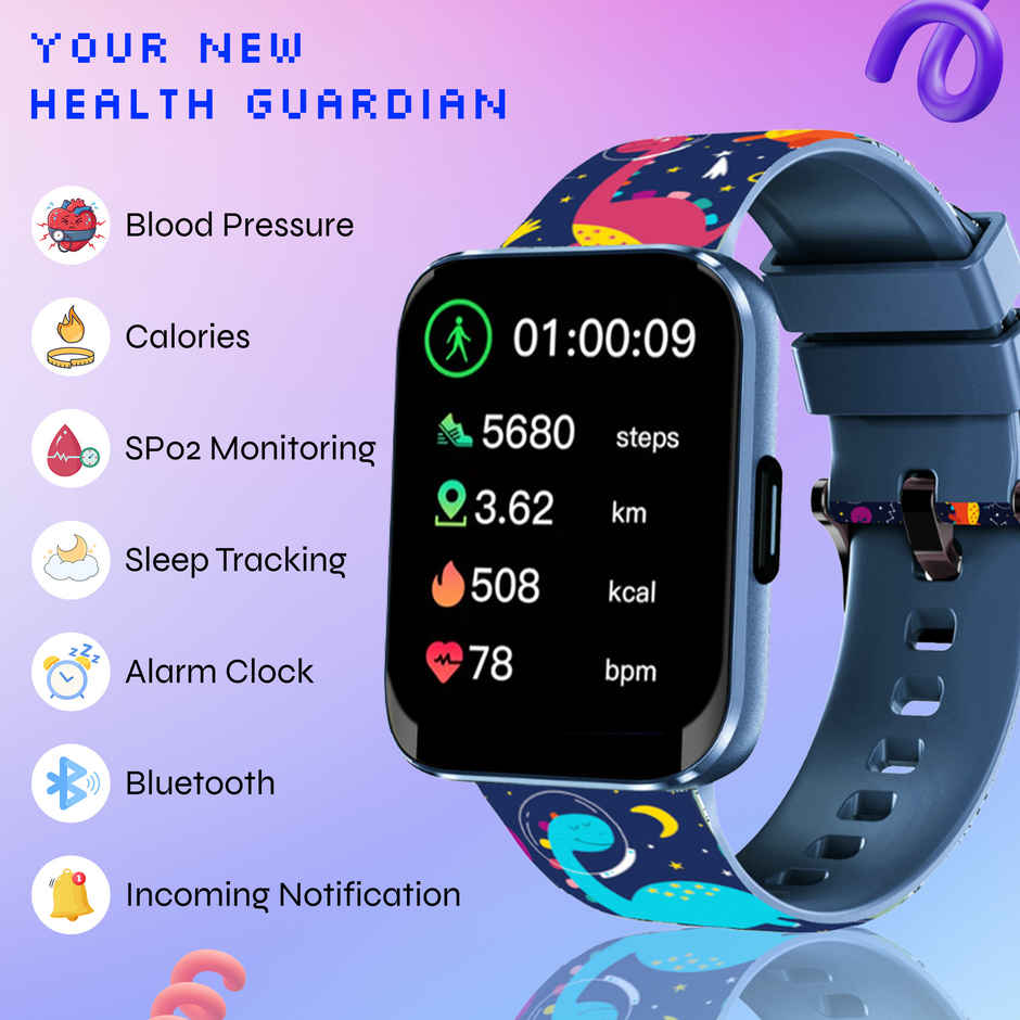 Champion Kids Smartwatch with Habit Builder | Health Tracking | Waterproof | Age 3-17 | Cosmic Blue