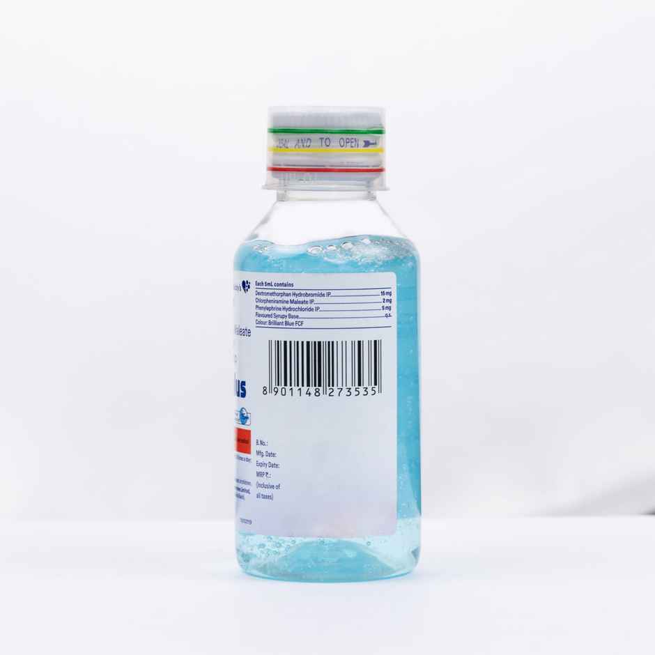 Zedex-Plus Mix Fruit Flavour Sugar Free Dry Cough Syrup