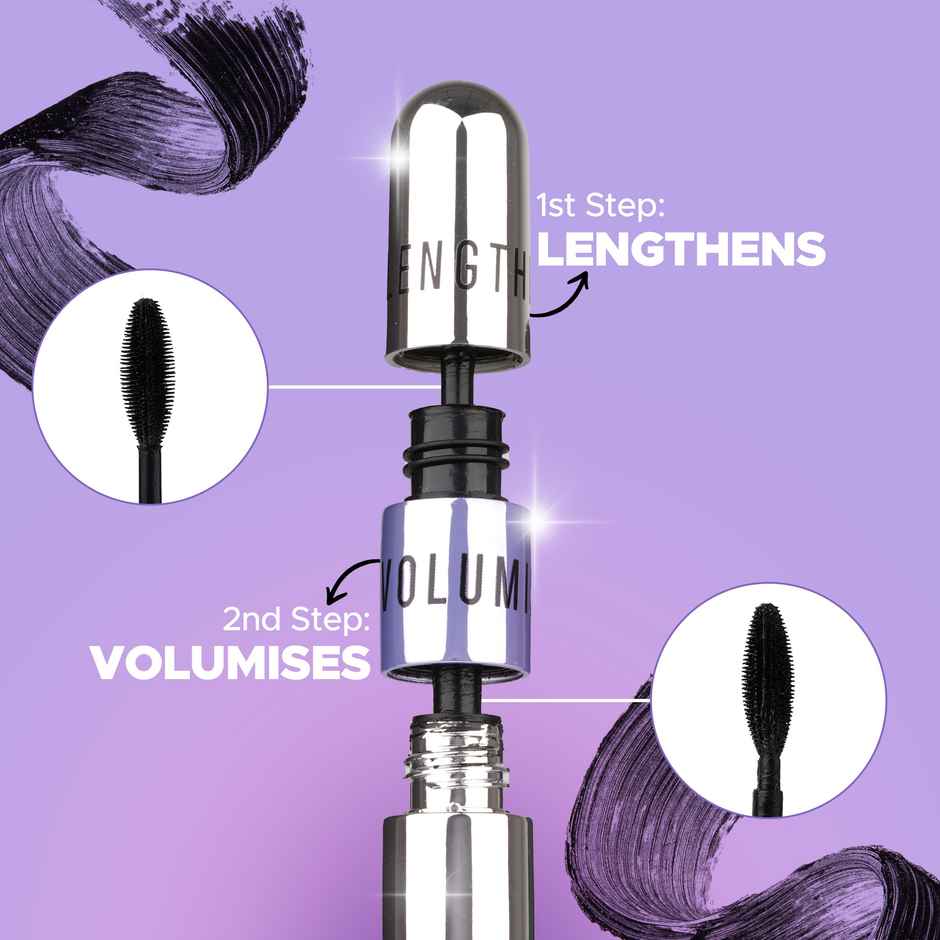 Hilary Rhoda Twin Twister Mascara | Volumises & Lengthens | Waterproof & Smudge-Proof Formula