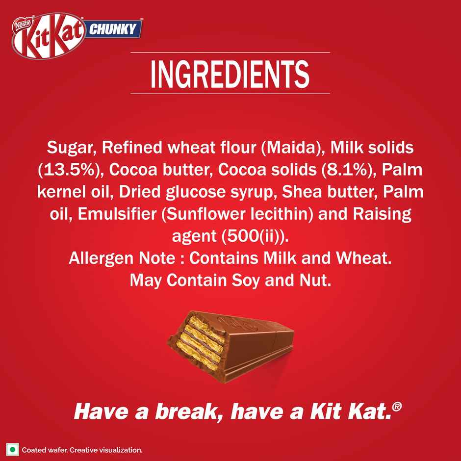 Nestle KitKat Chunky Wafer | Crispy & Chocolatey
