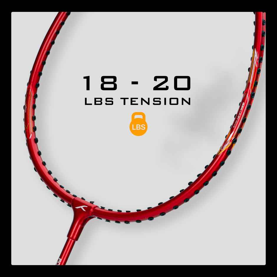 Hundred Powertek 200 | 2 Strung Rackets With 2 Full Covers With 3 Pc Aura Nylon Shuttlecocks