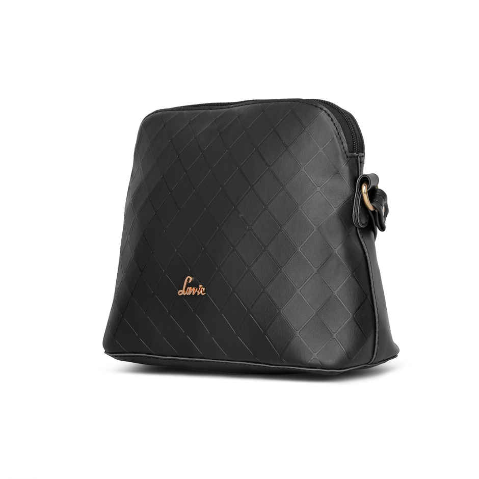 Lavie Women's Miami Vertical Cross Body Sling Bag | Ladies Purse Handbag | Black