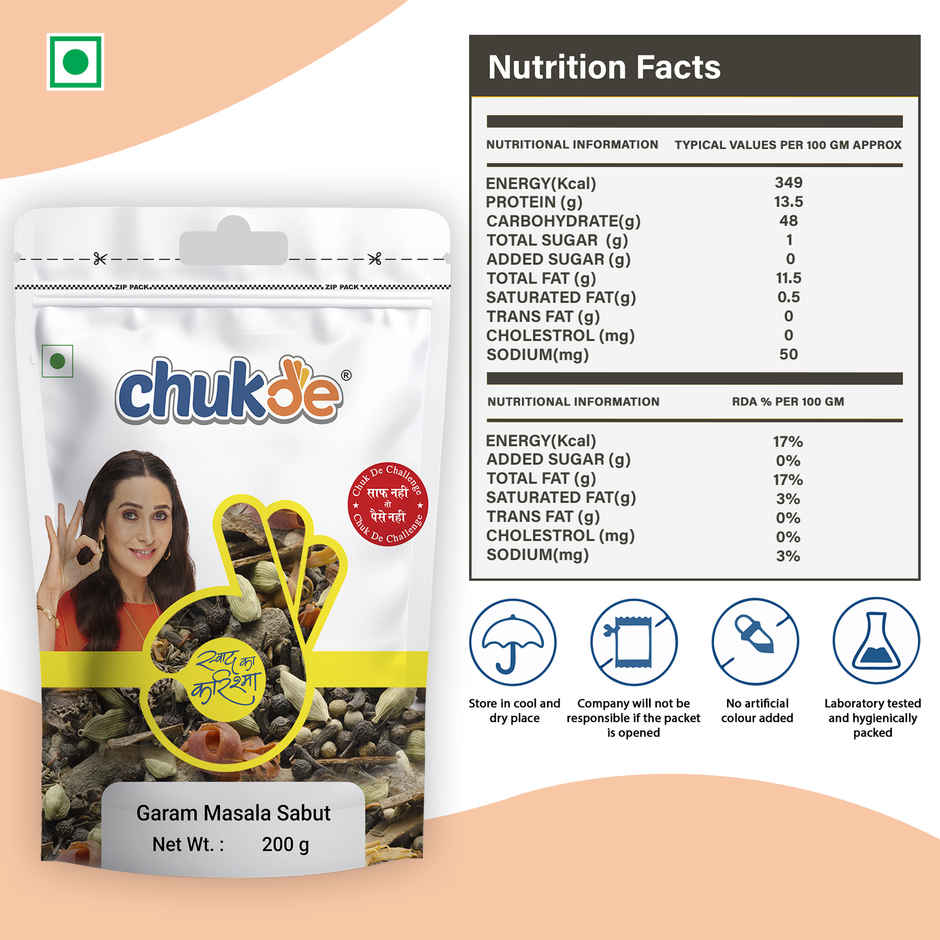 Chukde Garam Masala Sabut
