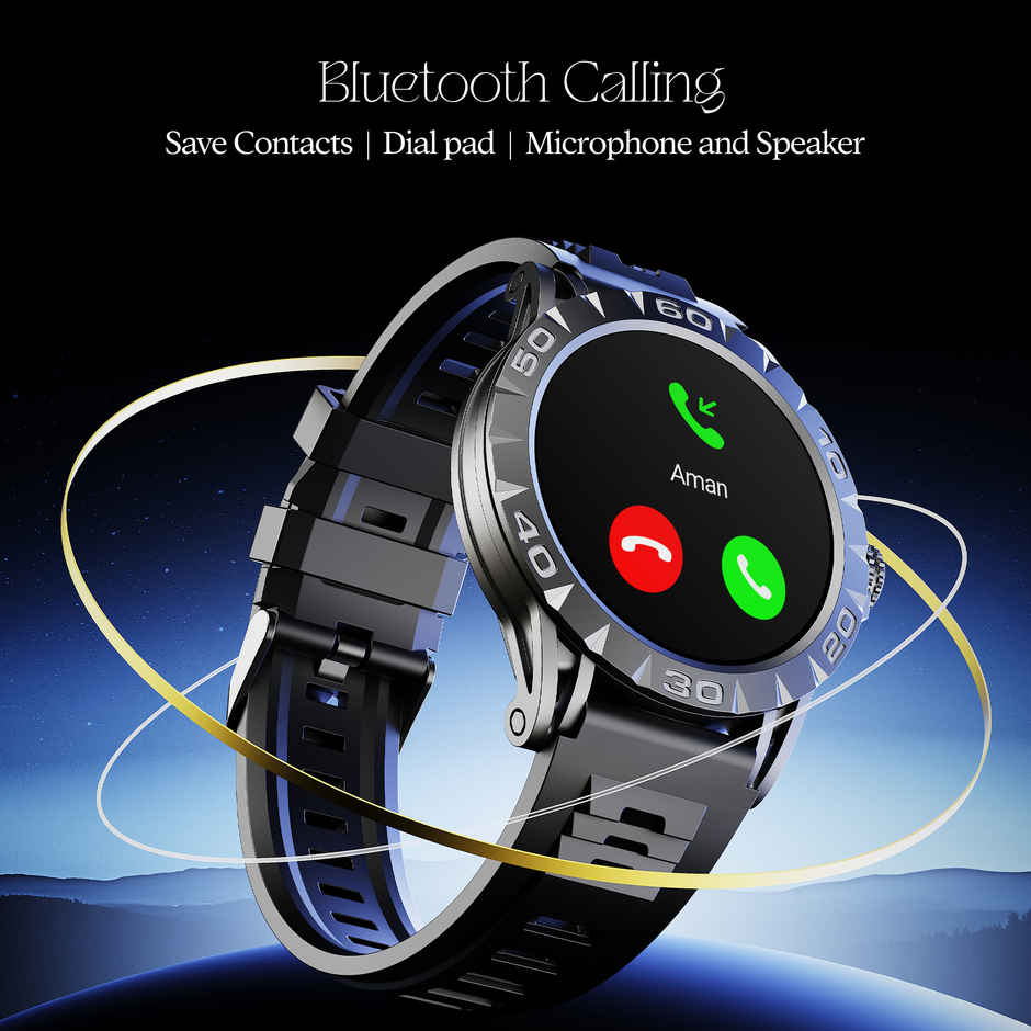 boAt Enigma Orion Smartwatch | 1.34" Display | Functional Crown - Active Black