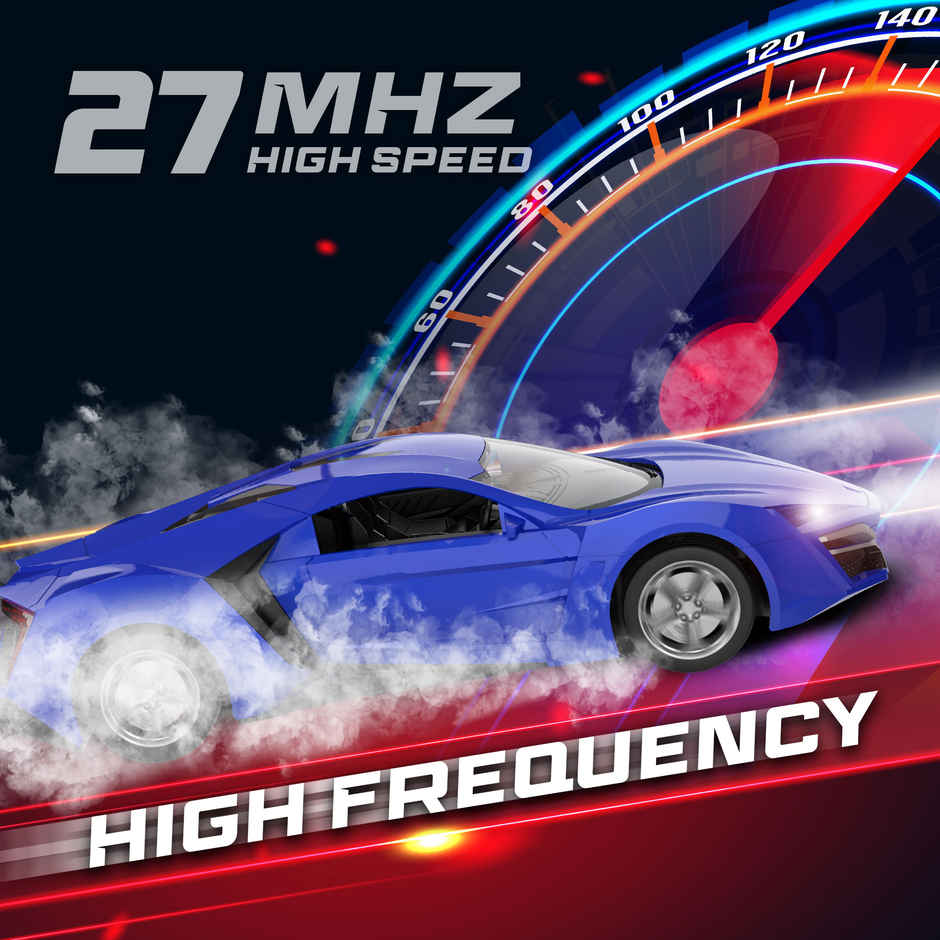 SEEDO Remote Control Car 1:16 , 2.4 GHz, USB Rechargeable, Fast Speed Hyper Beast Car | Blue