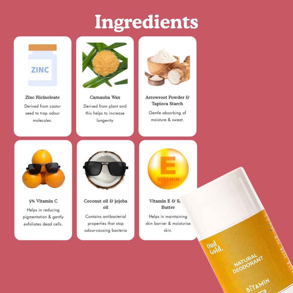 BITAMIN Oud Gold Deodorant