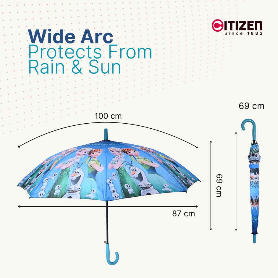 Citizen Kids School Umbrella | 2 Fold | 19 Inch | Disney Frozen Printed