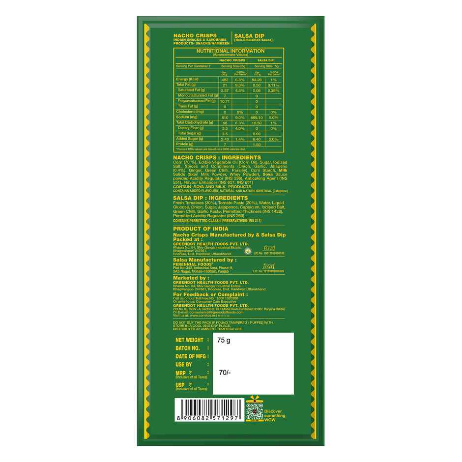 Cornitos Jalapeno Nachos and Salsa Dip Tray