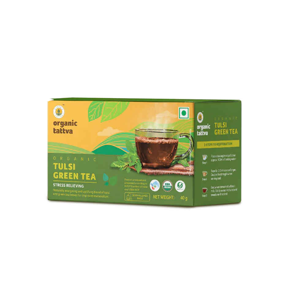 Organic Tattva Tulsi Green Tea
