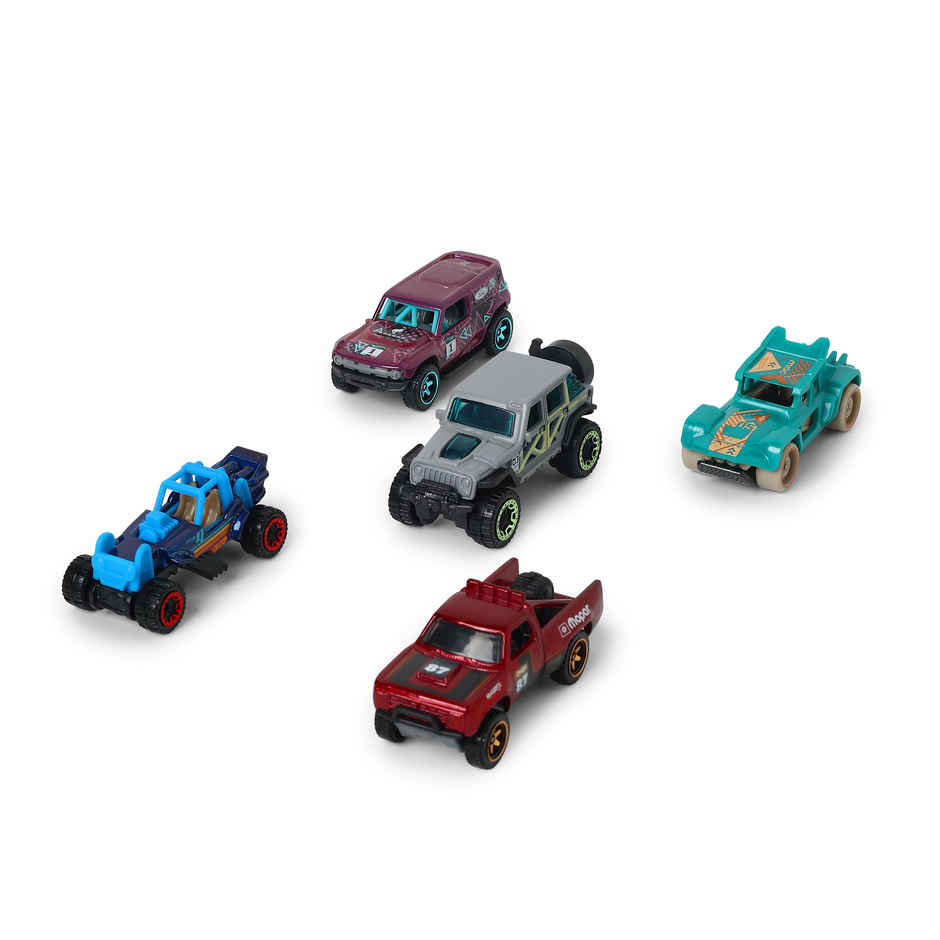 Hot Wheels 5-Car Pack of 1:64 Scale Vehicles BAJA-BLAZERS