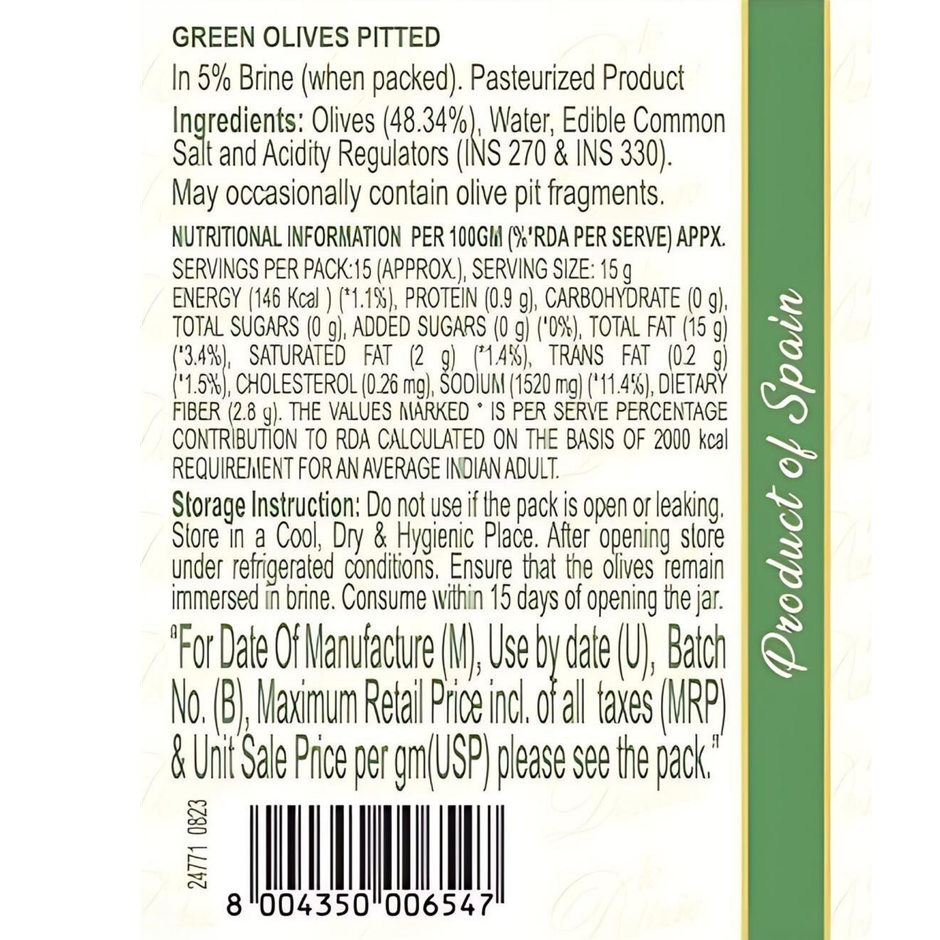 Pasta ZARA Pitted Green Olives