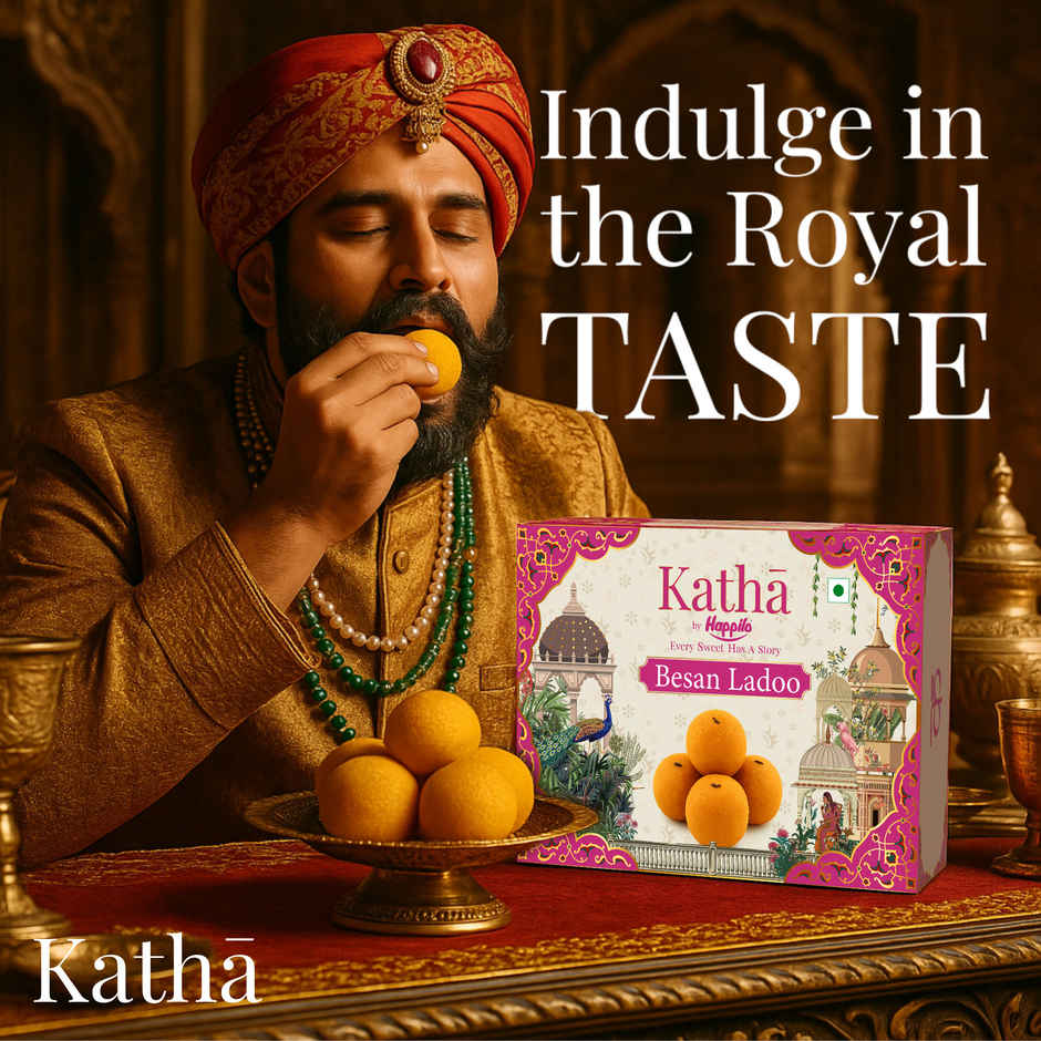 Besan Laddu by Happilo - Katha | Zero Preservatives | No Added Colour