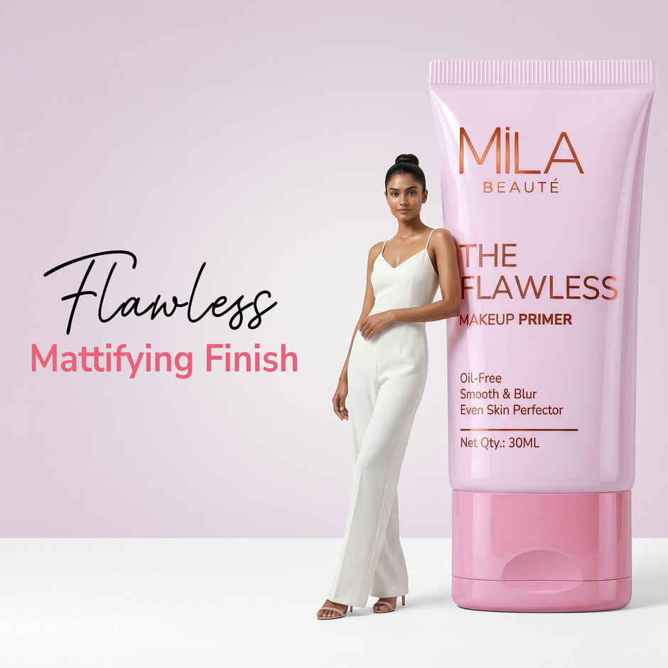 Mila Beaute Makeup Primer Smooth & Blurs Pores Oil-Free Mattifying Finish