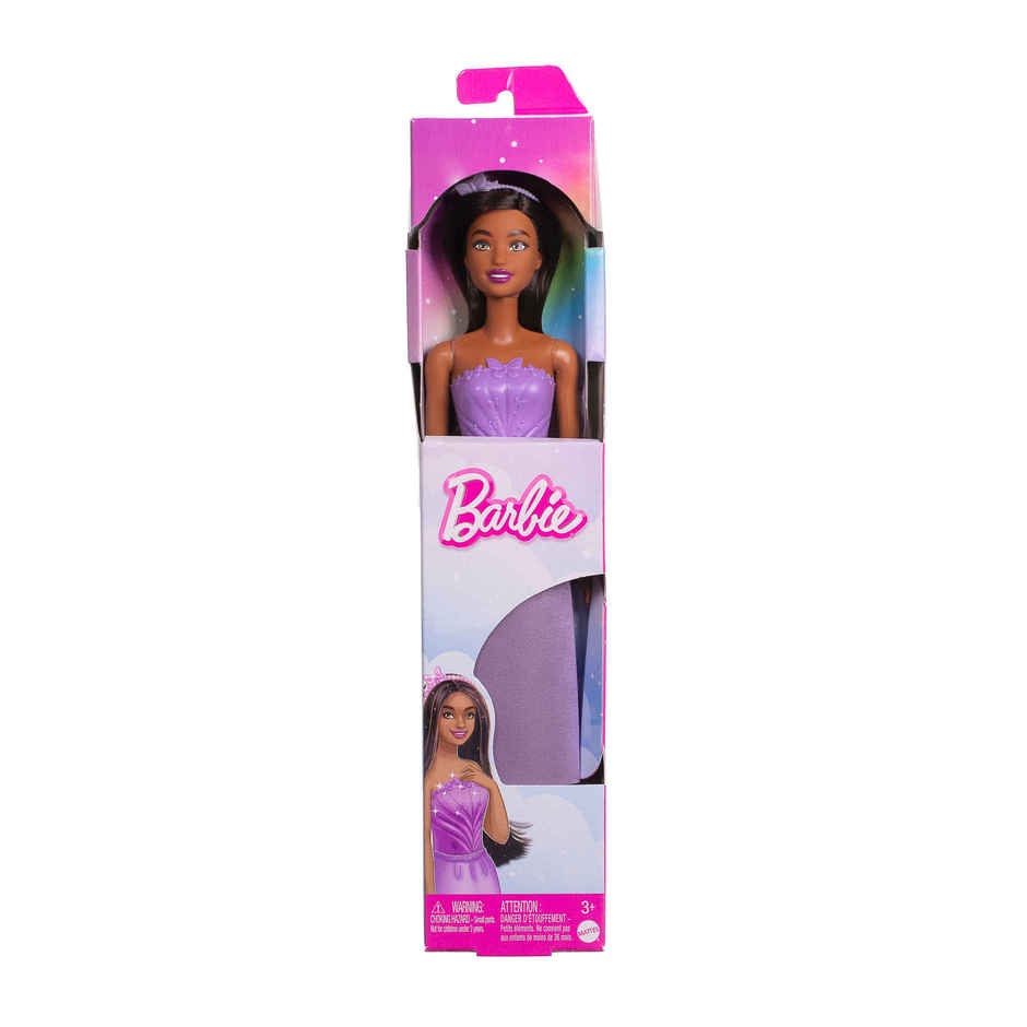 Barbie Royal Fashion Doll Brown Purple Butterfly Theme