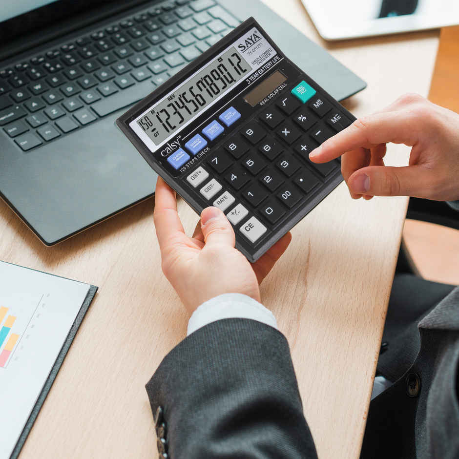 Saya Calsy Basic Check & Correct Desktop Calculator for Office, School & Home Use