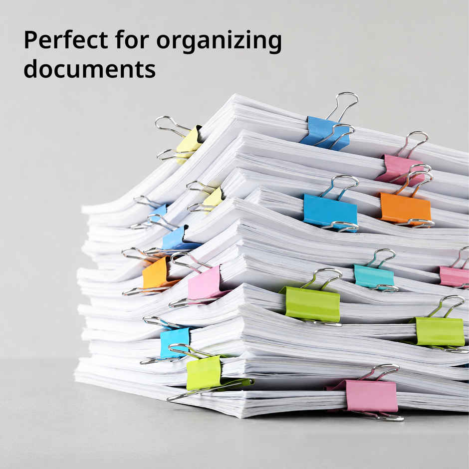 Nuovi Binder Clips | Multicolour - 19 mm