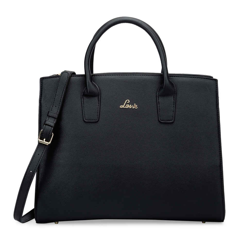 Lavie Women's Ellon Laptop Handbag For | Ladies Purse | Shoulder Bag | Large | Black