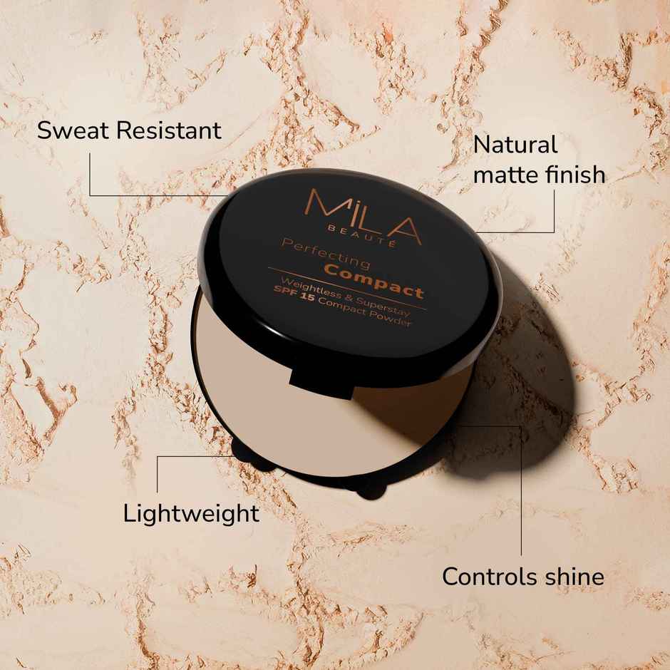 Mila Beaute Superstay Perfecting Compact Powder Spf 15 - 204 Beige