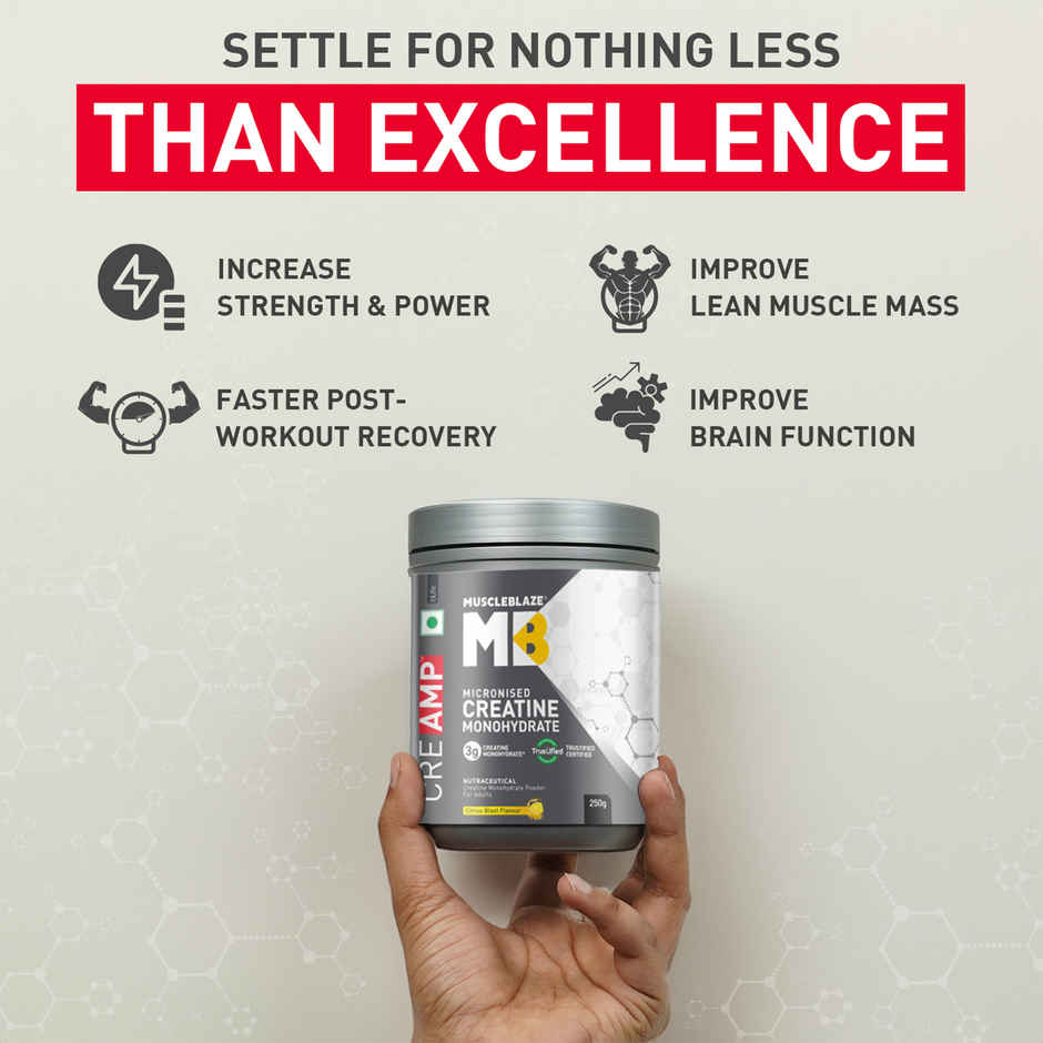 Muscleblaze Creatine Monohydrate Creamp With Creabsorb (Citrus Blast, 62 Servings) (320g) & Quaker Oats (1kg) Combo