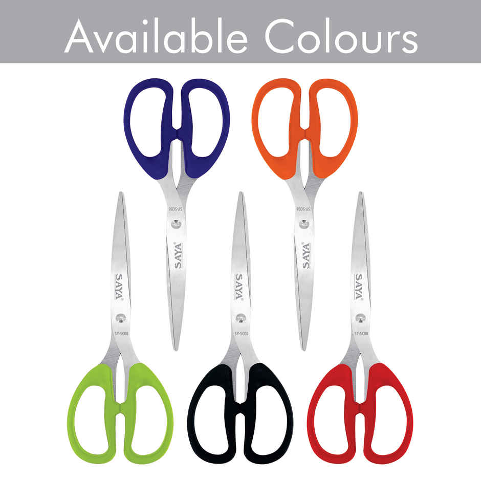 Saya Premium Stainless Steel Scissors - 8.25 in Precision Cutting Shears | Assorted