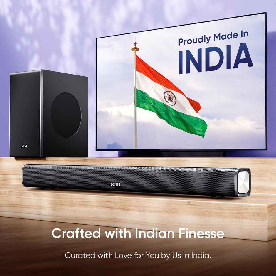 Mivi Fort R240 Soundbar, 160 Watts, 2.1 Channel And Eq Modes, Bt V5.1 160 W Bluetooth Soundbar��