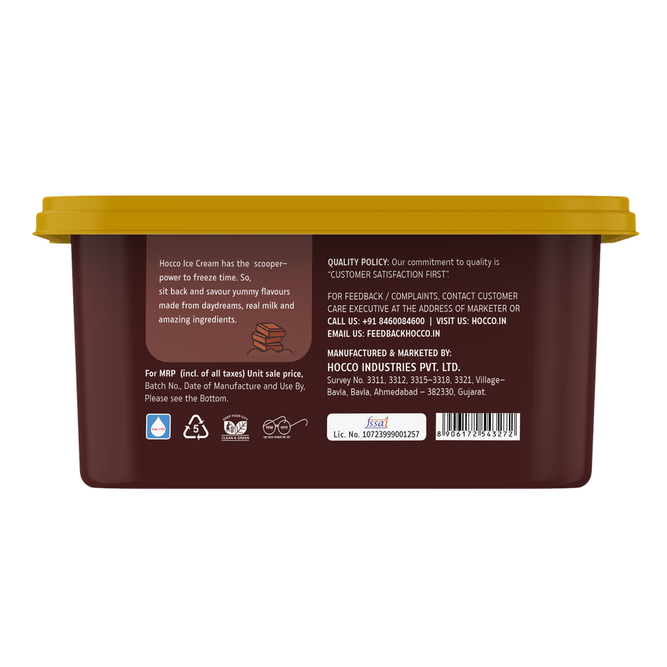 Hocco Belgian Choconut Ice Cream Tub Combo
