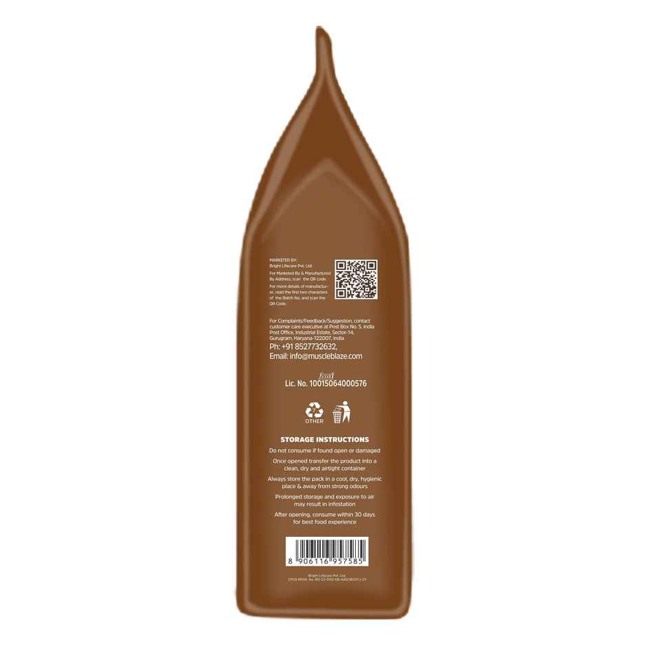 MuscleBlaze Fit High Protein Oats (Dark Chocolate, 1kg) | 22g Protein