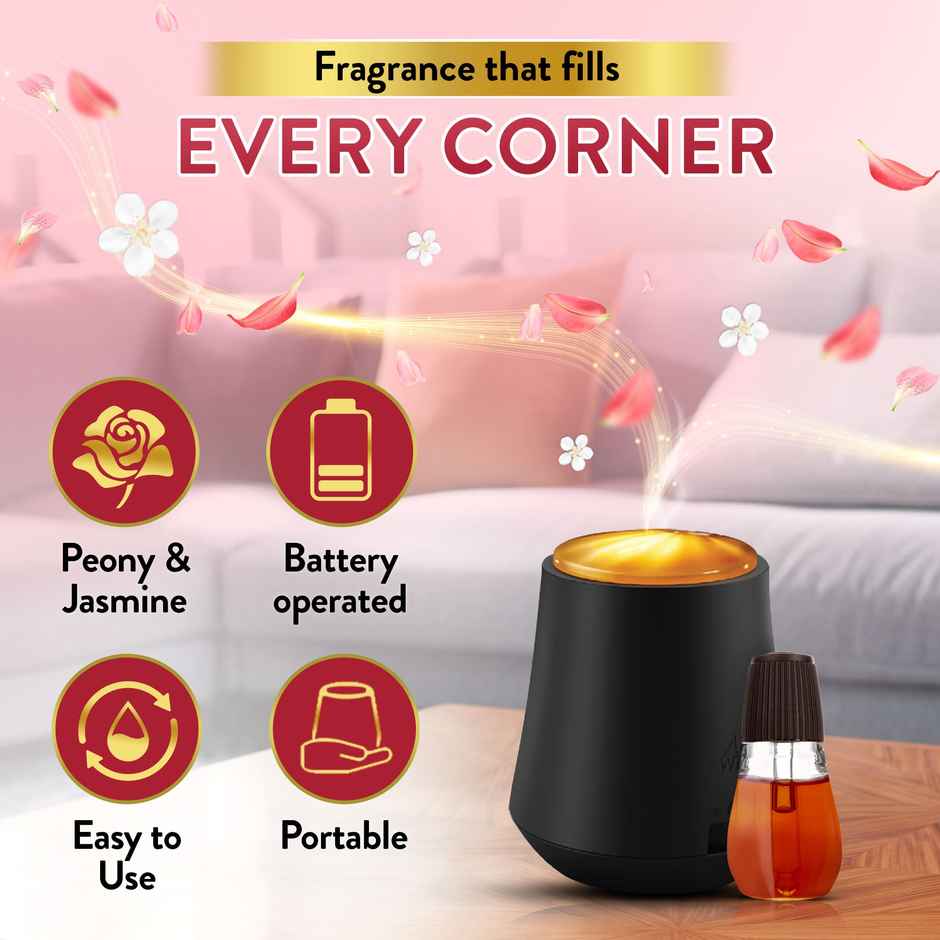 Air Wick Essential Mist Automatic Fragrance Mist Diffuser Refill, Peony & Jasmine Blossom